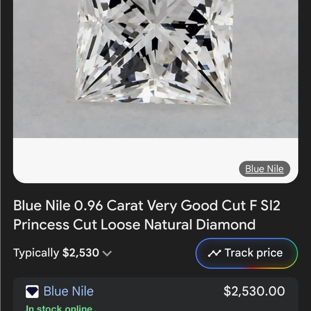 Genuine Diamond Engagement Ring 0.96 carat. - Picture 15 of 16